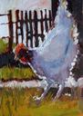 Fenced Hen