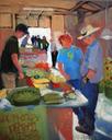 Saturday Art Market Vegies on Buddy Holly Avenue